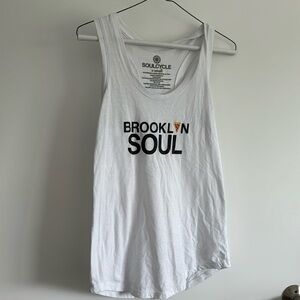 Brooklyn SoulCycle pizza tank